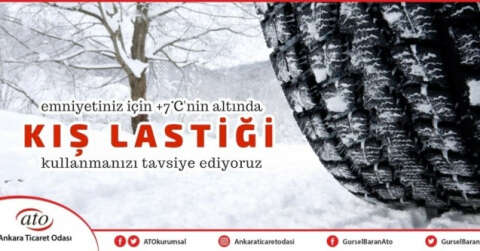 ATO Başkanı Baran’dan kış lastiği uyarısı:  “Trafik kazası ‘kader’ değil”