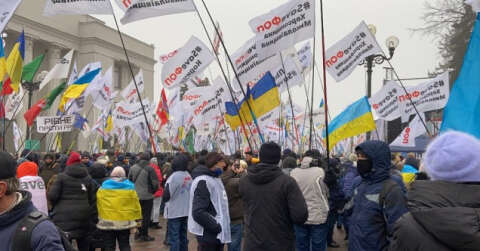Ukrayna’daki karantina protestoları 4. gününde