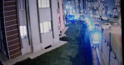 (Özel) Pendik’te bir kişinin yaralandığı kaza güvenlik kamerasında