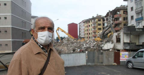 Rize’de kentsel dönüşüm çalışmaları kapsamında yıkımlar sürüyor