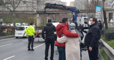 Beyoğlu’nda araç takla attı: 1 yaralı