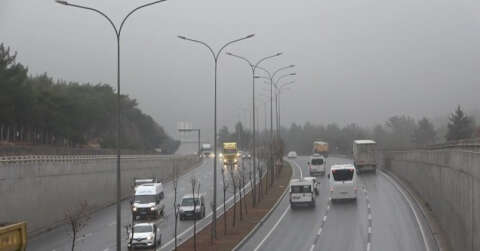 Gaziantep’te yağmur ve sis etkili oldu