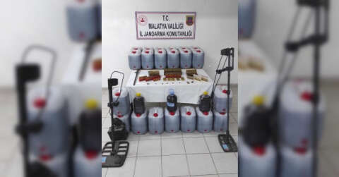 Malatya’da 481 litre kaçak içki ele geçirildi