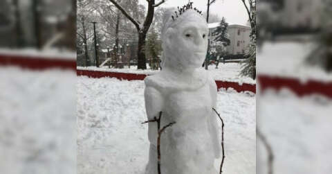 Bursa'da yağan karla birlikte Türk insanın hayal gücü...