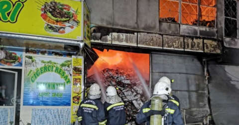 Gaziantep’ Gıda Toptancıları Sitesi’nde büyük yangın