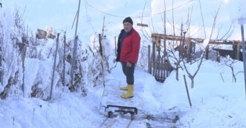 Bursa’da sevdiği kadın için dağa 70 metrelik teleferik yaptı