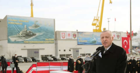 Cumhurbaşkanı Erdoğan: “Kendi savaş gemisini yapan 10 ülke içindeyiz”