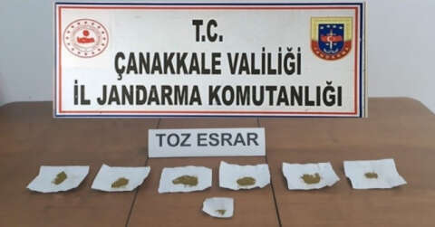 Çanakkale’de uyuşturucu operasyonu: 1 tutuklama