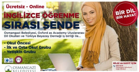 Osmangazi’den online İngilizce kursu