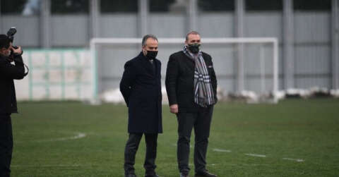 Başkan Aktaş, Bursaspor antrenmanını ziyaret etti
