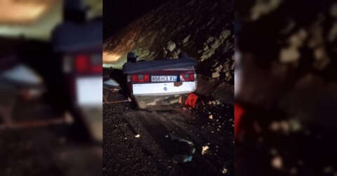 Kontrolden çıkan otomobil takla attı: 1ölü, 1 yaralı