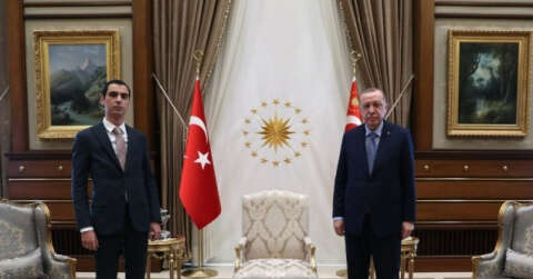 Cumhurbaşkanı Erdoğan, Muhsin Yazıcıoğlu’nun oğlu ile görüştü