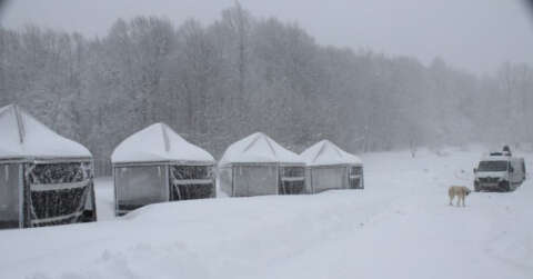 Domaniç’te kar kalınlığı 1 metreye yaklaştı