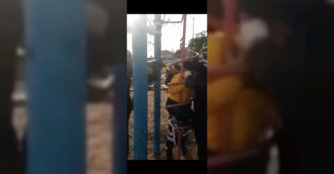 Bursa’da çocuk parkında inanılmaz kaza...