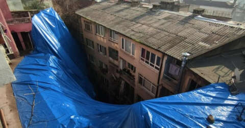 Heyelan bölgesine zemin etüdü yapılıyor....