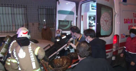 Üsküdar’da alevlerin içinde kalan yaşlı adam feci şekilde yandı