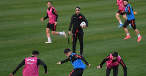 Ümit Milli Futbol Takım, Sırbistan maçının hazırlıklarına devam etti