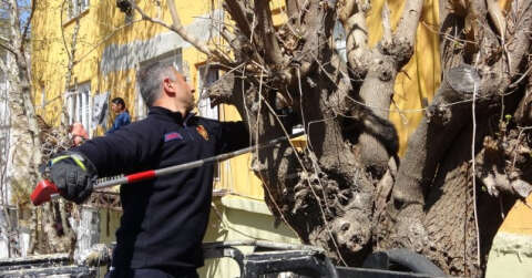 İki gündür aç ve susuz kalan kedi kurtarıldı