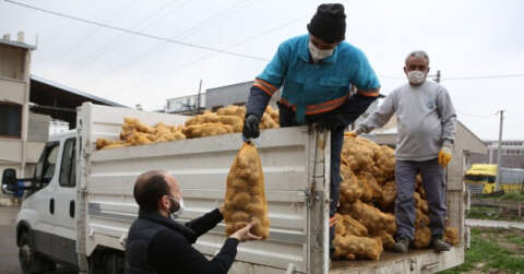 Nilüfer Belediyesi’nden patates üreticisine destek