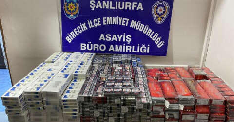Şanlıurfa’da gümrük kaçağı bin 760 paket sigara ele geçirildi