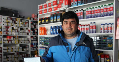 Siirtli esnafı dolandırılmaktan komşuları kurtardı