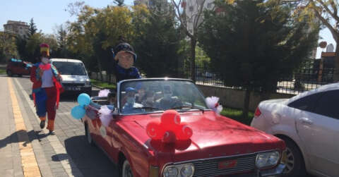 Helikopter operasyon için değil otizmli çocuklar için havalandı