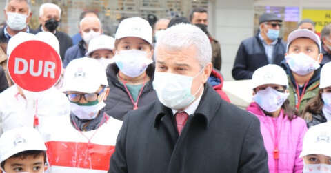 Kırmızı çizgilerle Kırşehir’de, yayalar için duyarlılık dönemi başladı