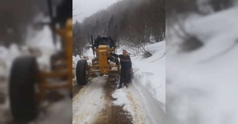 Hem kapalı yolları açıyorlar hem de mahsur kalanları kurtarıyorlar