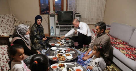Erdoğan ailesinden sürpriz iftar ziyareti
