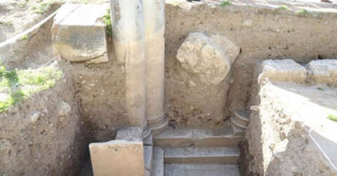 Aizanoi Antik Kenti’ndeki kazılarda agoranın giriş kapısına ulaşıldı