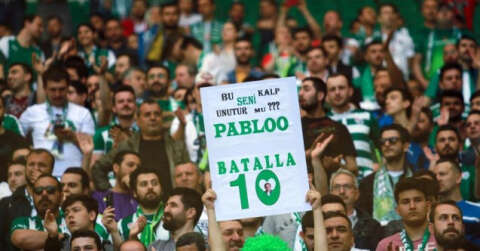 Bursaspor taraftarı Pablo Martin Batalla’yı unutmadı