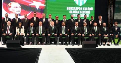 Bursaspor Kulübü’nde yeni yönetimin görev dağılımı yapıldı
