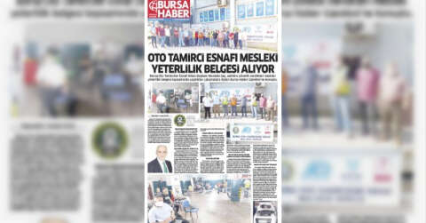 Oto tamirci esnafı mesleki yeterlilik belgesi alıyor