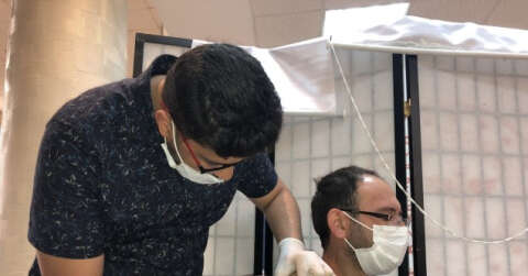 Konya’da ’yerinde aşı’ uygulamasıyla ilk günde 510 kişi aşılandı