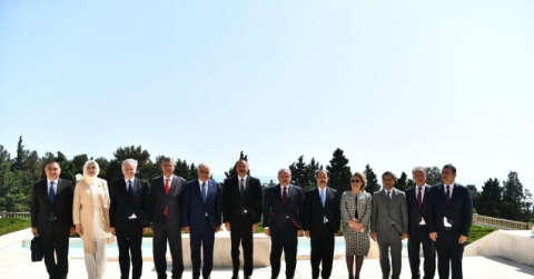 Azerbaycan Cumhurbaşkanı Aliyev, TBMM Başkanı Şentop’u kabul etti