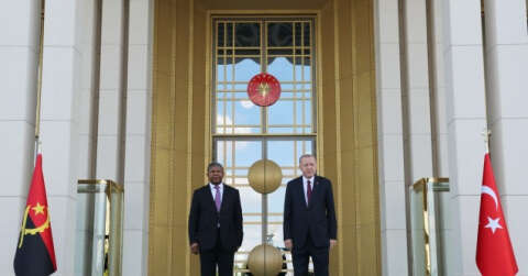 Cumhurbaşkanı Erdoğan, Angola Cumhurbaşkanı Laurenço’yu resmi törenle karşıladı