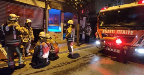 Şişli Feriköy’de elektronik cihaz dükkânında korkutan yangın