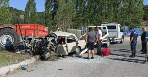 Çorum’daki trafik kazası