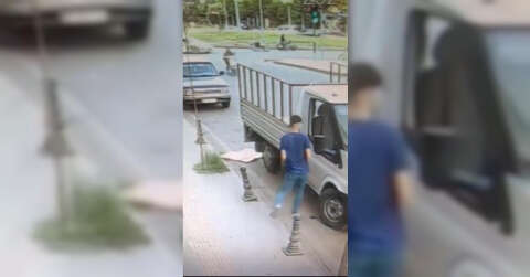 Batman’da park halindeki araçta yapılan hırsızlık anı kamerada