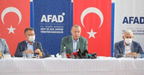 Cumhurbaşkanı Erdoğan afet bölgesinde yapılacak yardımları açıkladı