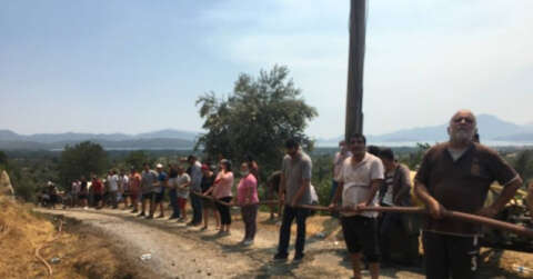 Muğla’da alevler yeniden yükselmeye başladı, vatandaşlar seferber oldu