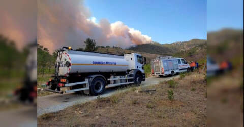 Osmangazi ekipleri yangın bölgesinde