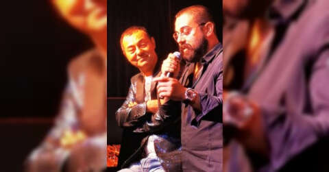 Serkan Aslan, Serdar Ortaç konserinde şiirleriyle geceye damgasını vurdu