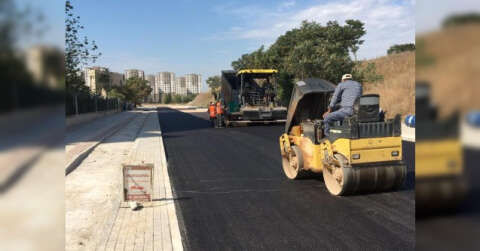 Osmangazi’de alt yapı çalışmaları tamamlanan caddeler asfaltla kaplanıyor
