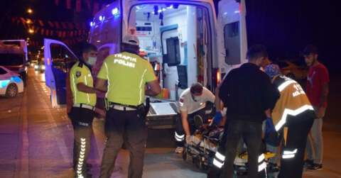 Malatya’da hafif ticari araçla çarpışan motosiklet sürücüsü yaralandı