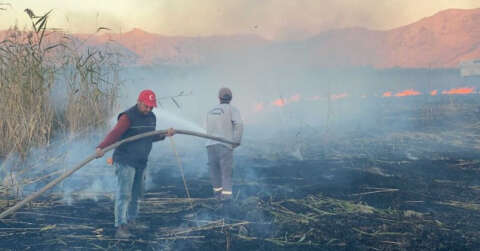 Karamık Gölü sazlık alan yangınını sülük toplayanların çıkardığı iddiası