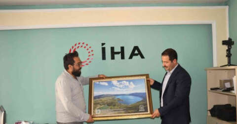 Tatvan Belediye Başkanı Mehmet Emin Geylani’den İHA’ya ziyaret