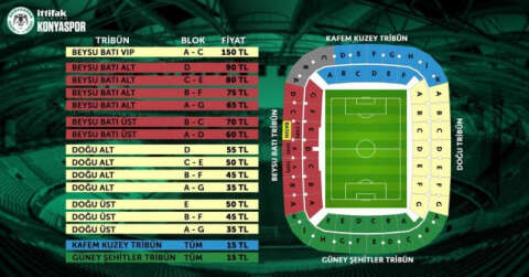 Konyaspor’dan yüzde 50 bilet indirimi