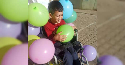 12 yaşındaki Hanifi tekerlekli sandalyesine kavuştu