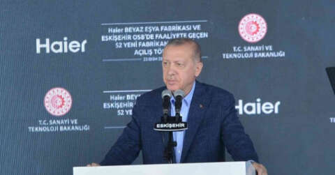 Cumhurbaşkanı Erdoğan 52 fabrikanın açılışını gerçekleştirdi